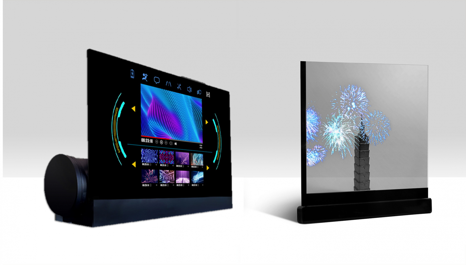 可卷式、折迭性、高透明